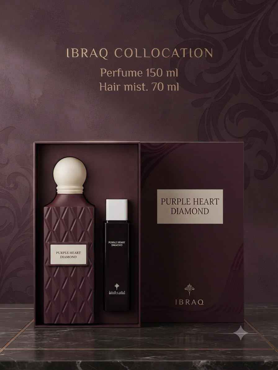 Ibraq Nude Coral Diamond – 150ml EDP + 70ml Hair Mist | عطر إبراق نود كورال دايموند – 150 مل + ميست شعر 70 مل