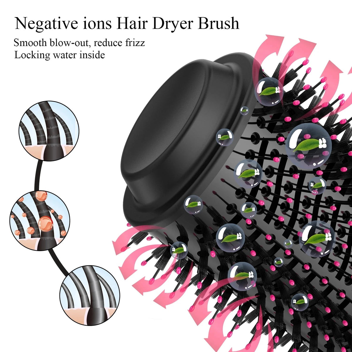 One Step 2-in-1 Rotating Hot Air Brush | Hair Dryer & Volumising Curler Styler