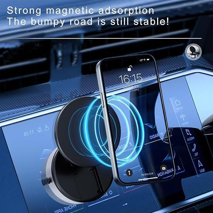 Magnetic Suction Car Phone Mount | 360° Rotatable Holder