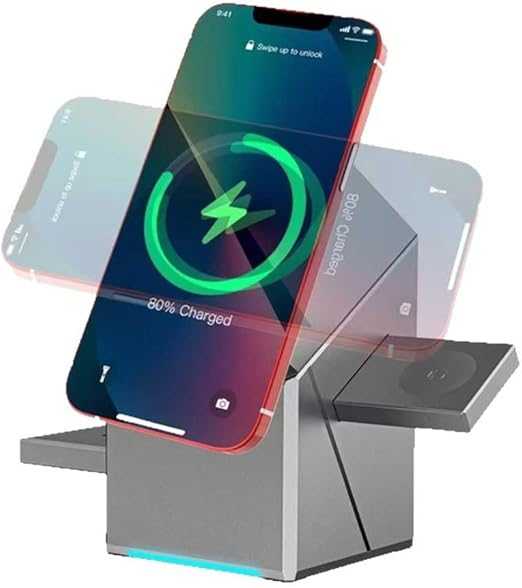 3-in-1 Magnetic Pop-Up Wireless Charger | Phone, Watch & Earbuds