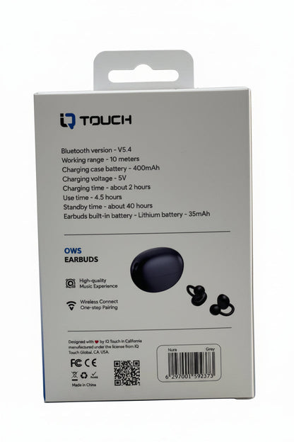 IQTOUCH OPEN-EAR EARBUDS
Lightwheight Comfort Nura