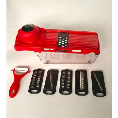 Mandoline Vegetable Slicer & Cutter with 5 Blades + Safety Guard