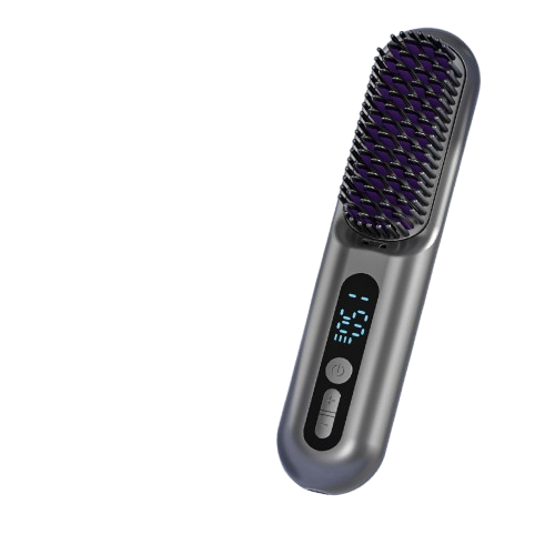 2-in-1 Cordless Hair Straightener Brush | فرشاة فرد الشعر اللاسلكية 2 في 1