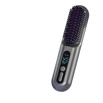 2-in-1 Cordless Hair Straightener Brush | فرشاة فرد الشعر اللاسلكية 2 في 1