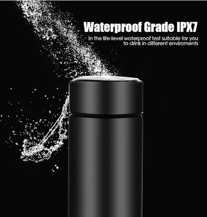 Vacuum Flask LED Temperature Display Water Bottle 500ml – Smart Thermos