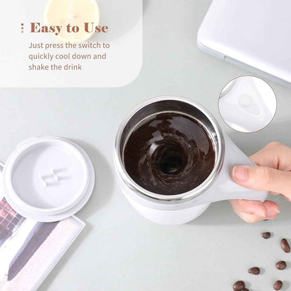 380mL Self Stirring Mug with Lid