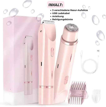 SilkySplash 2-in-1 Women's Electric Shaver & Trimmer | Waterproof Rechargeable