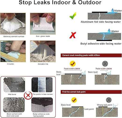 Waterproof Butyl Rubber Adhesive Tape – Heavy-Duty Leak Repair Tape