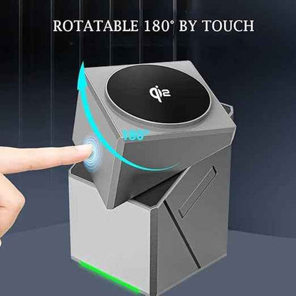 3-in-1 Magnetic Pop-up Wireless Charger – MagSafe Compatible Stand