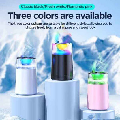 Smart Car Air Freshener – RGB Light & Fog Effect Aromatherapy Diffuser