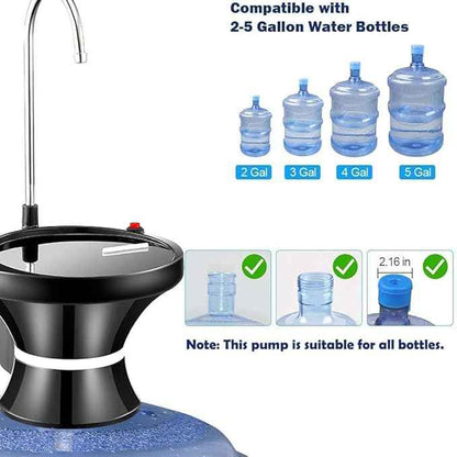 Automatic Electric Drinking Water Bottle Pump – USB Rechargeable Dispenser