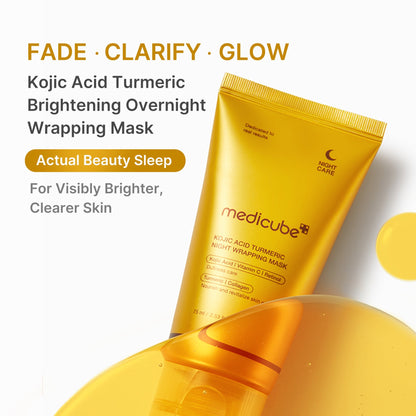 Medicube Kojic Acid Turmeric Overnight Wrapping Peel Off Mask
