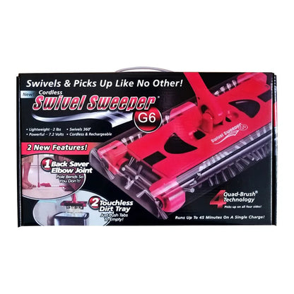 Rechargeable Foldable Hand-Push Electric Sweeper | مكنسة كهربائية يدوية قابلة للطي والشحن