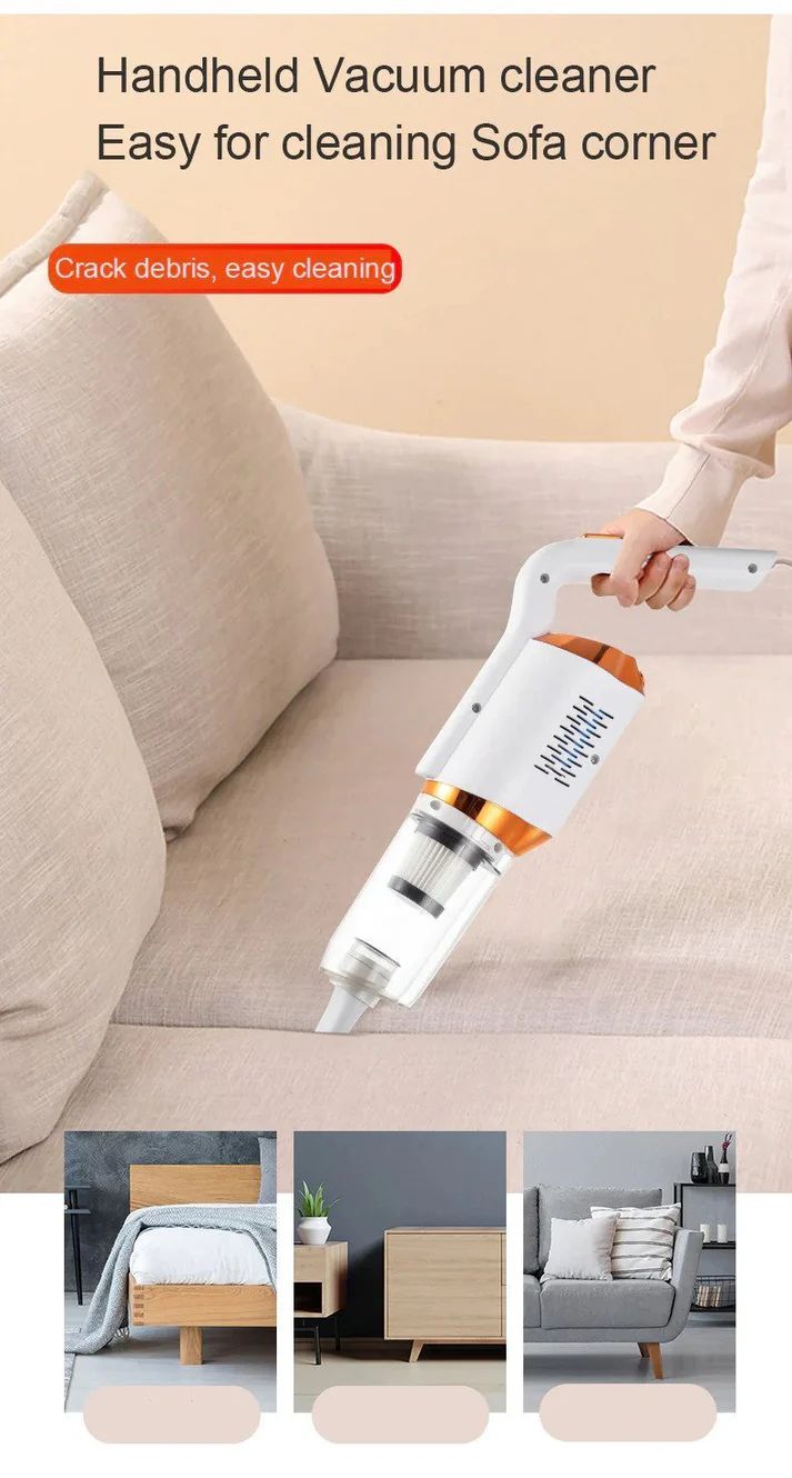 3-in-1 Wireless Vacuum Cleaner – LED Light & Cordless 120W