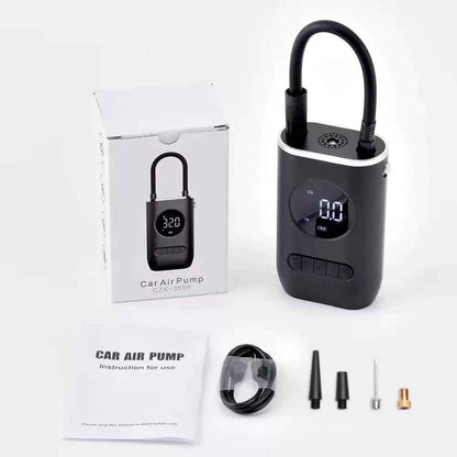 Car Jump Starter with Air Pump & Power Bank | بادئ تشغيل السيارة مع مضخة هواء وبطارية محمولة