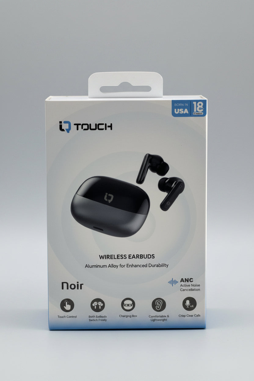 IQTouch Noir Wireless Earbuds with ANC