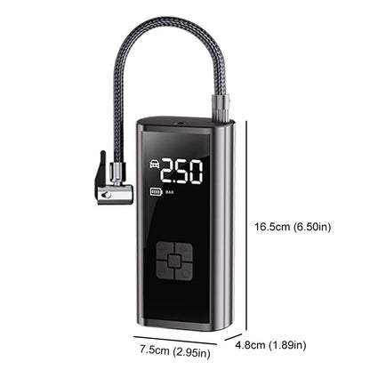 Portable Car Tire Inflator 150PSI with LED Light | مضخة هواء محمولة للسيارة 150 رطل مع إضاءة