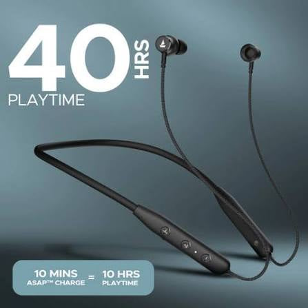 boAt Rockerz 110 Wireless Neckband (Active Black)