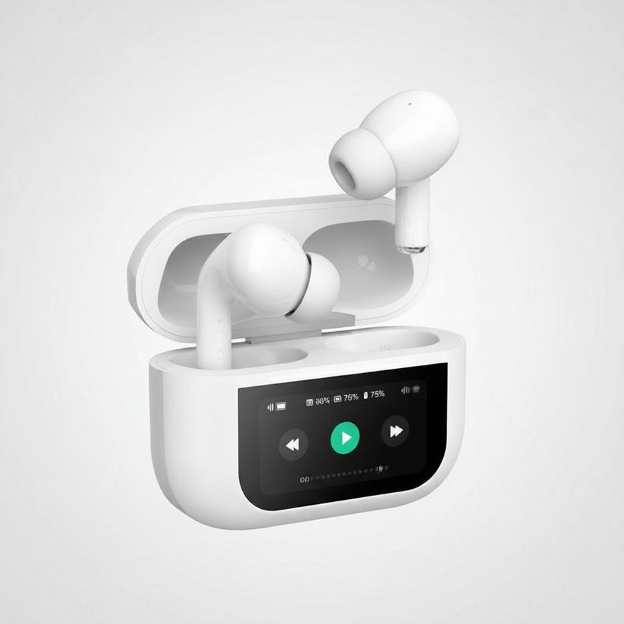 IQTouch LCD Touchscreen Wireless Earbuds with ANC
