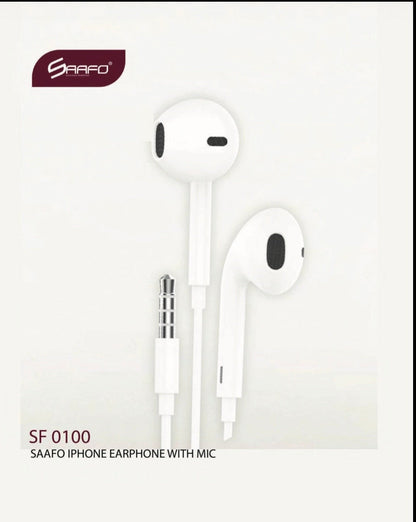 SF 0100
SAAFO IPHONE EARPHONE WITH MIC