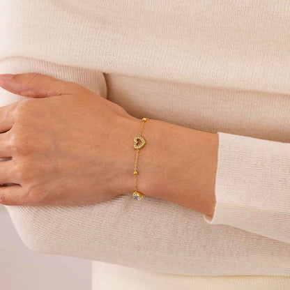Gold Heart Bracelet
