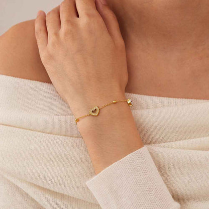 Gold Heart Bracelet