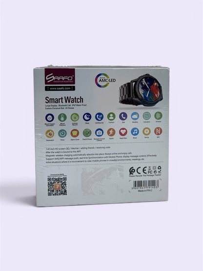 Saafo Smart Watch (Bluetooth Call, IP67 Waterproof)
