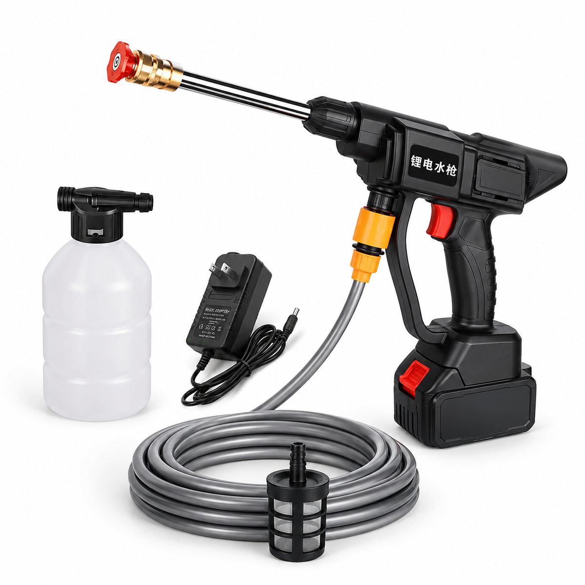 Cordless Car Pressure Washer with Foam Cannon | Portable 24V Power Washer UAE