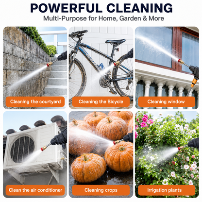 Cordless Car Pressure Washer with Foam Cannon | Portable 24V Power Washer UAE