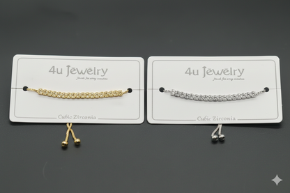 Adjustable Cubic Zirconia Bracelet