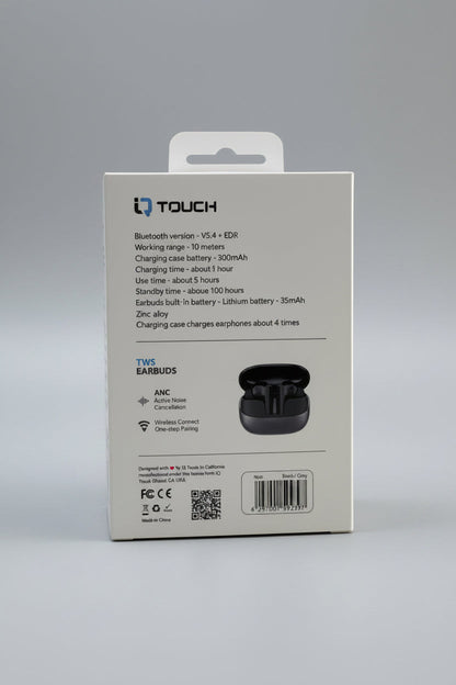 IQTouch Noir Wireless Earbuds with ANC