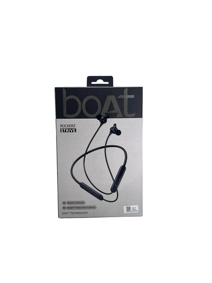 boAt Rockerz Strive Bluetooth Headset (Onyx Black)