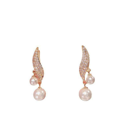 Elegant Pearl Drop Earrings