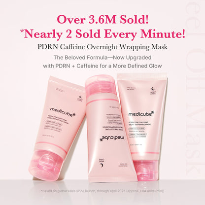 Medicube Wrapping Mask PDRN Caffeine Overnight Peel Off Facial Mask