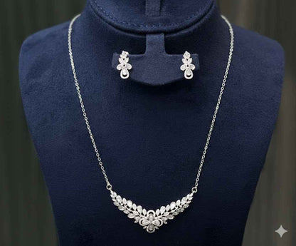 Crystal Leaf Jewelry Set