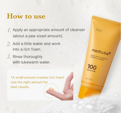 Medicube - Kojic Acid Turmeric Toning Cleanser