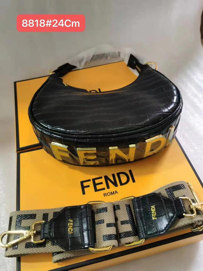 Fendi 8818 Inspired Handbag | Premium Structured Bag with Box | 24cm