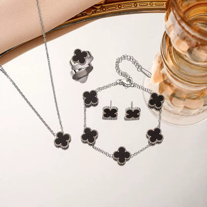 VCA-Inspired Stainless Steel Jewellery Set of 4 – Strong & Non-Tarnish