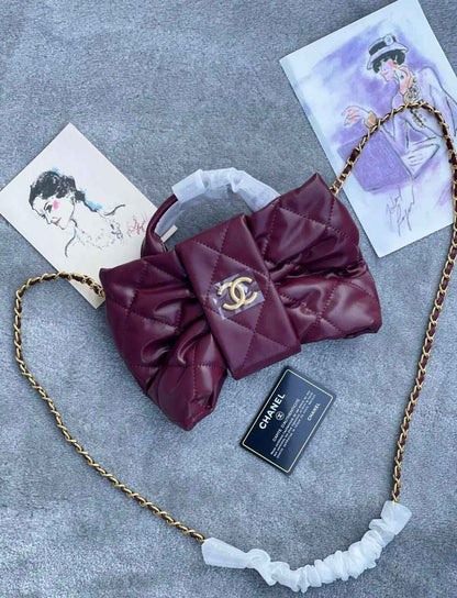 Chanel Quilted Handle Bag | Classic Structured Bag | 24×5×15cm