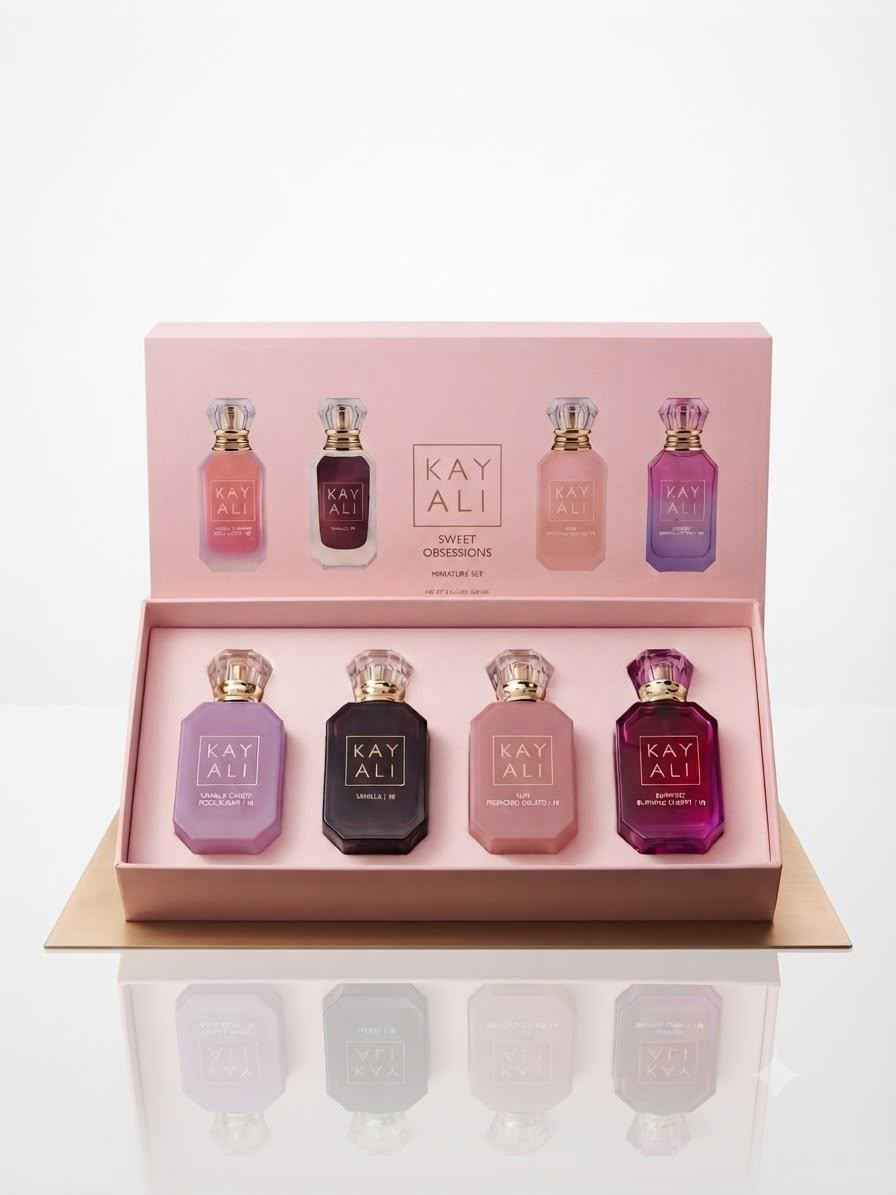 Kayali Sweet Obsessions Miniatures Set | 4-Piece Mini EDP Gift Set | طقم كيالي سويت أبسيشنز