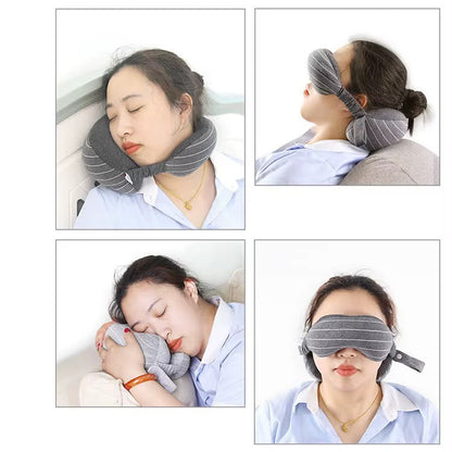Foldable U-Shape Travel Neck Pillow | Soft Portable Neck Support Cushion | وسادة رقبة قابلة للطي