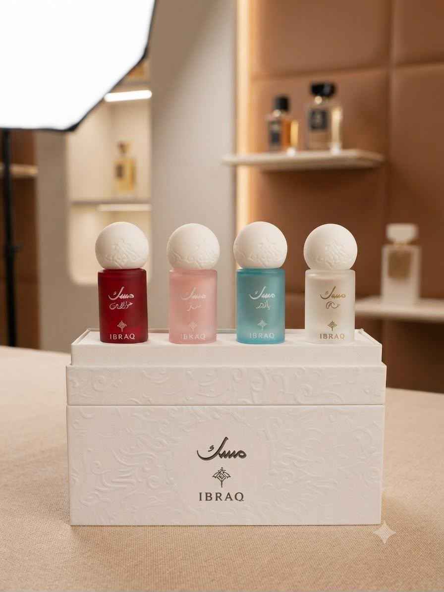 Ibraq Musk Gift Set – 4-Piece | طقم إبراق مسك للهدايا – 4 قطع