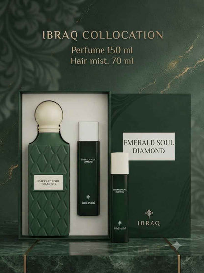 Ibraq Nude Coral Diamond – 150ml EDP + 70ml Hair Mist | عطر إبراق نود كورال دايموند – 150 مل + ميست شعر 70 مل