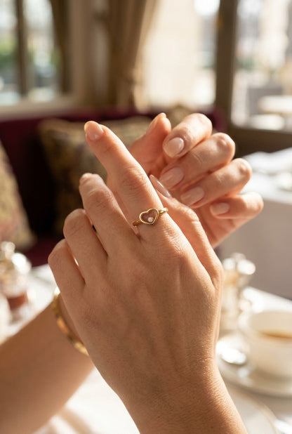 Celestine 18K Plated Ring | خاتم سيليستين مطلي عيار 18