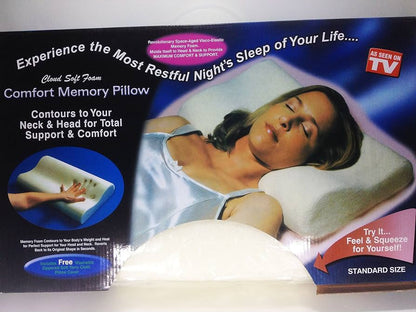 Contour Memory Foam Cervical Pillow | وسادة رقبة طبية من إسفنج الذاكرة