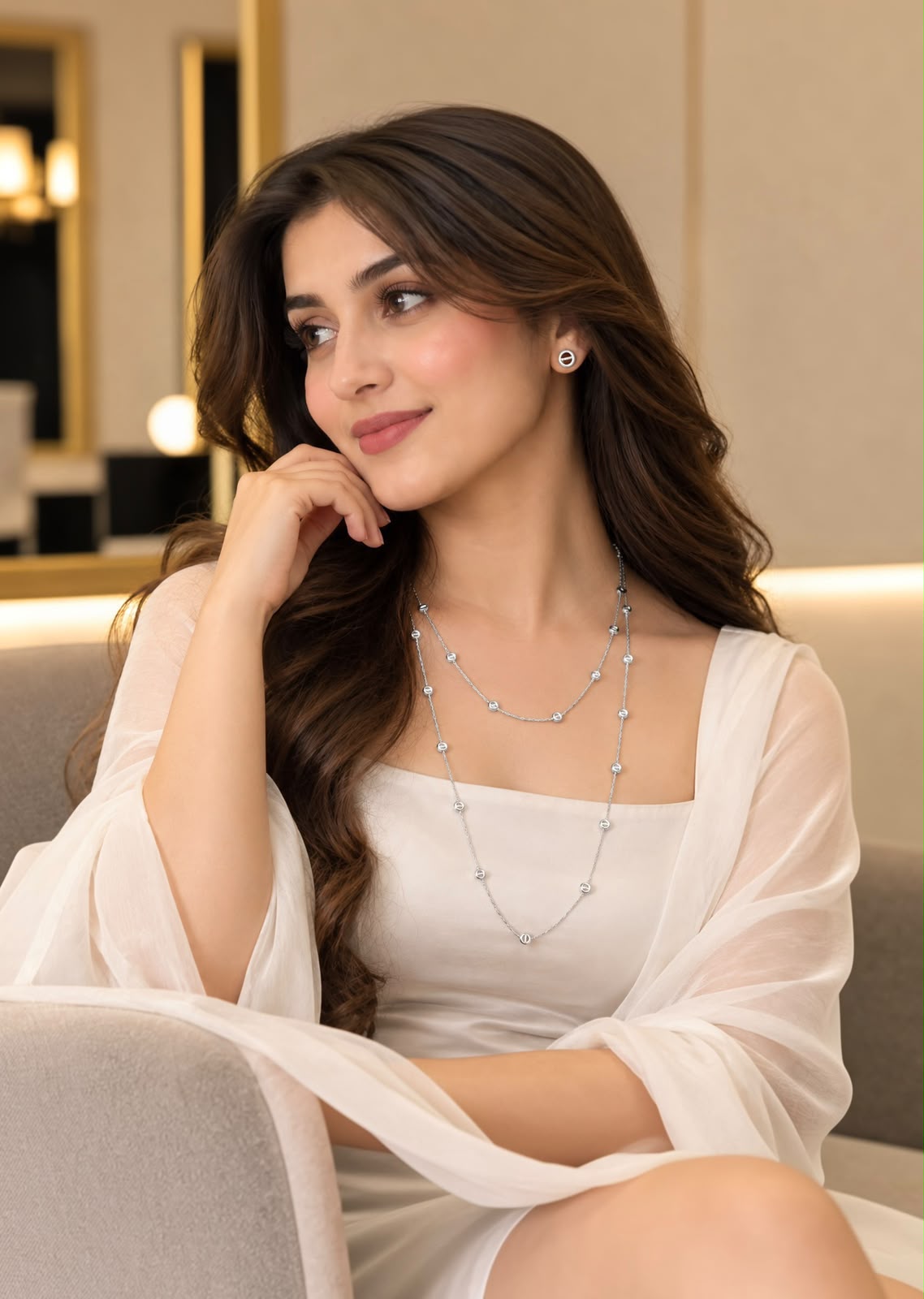 Multi-Wear LOVE Necklace & Earrings Set | طقم قلادة LOVE مع أقراط