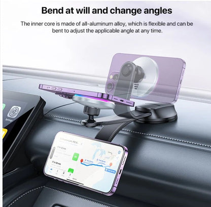 MagSafe Car Phone Holder with 15W Wireless Charging | Magnetic Mount