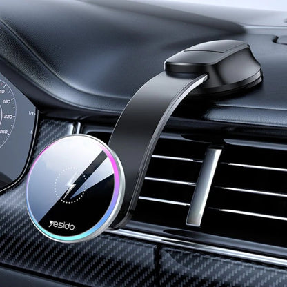 MagSafe Car Phone Holder with 15W Wireless Charging | Magnetic Mount