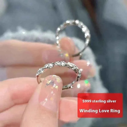 S999 Sterling Silver Love Ring