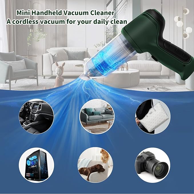 2-in-1 Smart Vacuum & Blower — Handheld Cleaner
